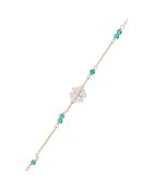 Bracelet Felicidade Diamants 0.11 ct & Agate 0.12 ct or jaune