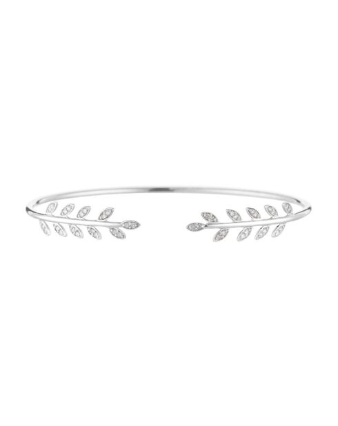 Bracelet Comme une Feuille Diamants 0.21 ct Or Blanc