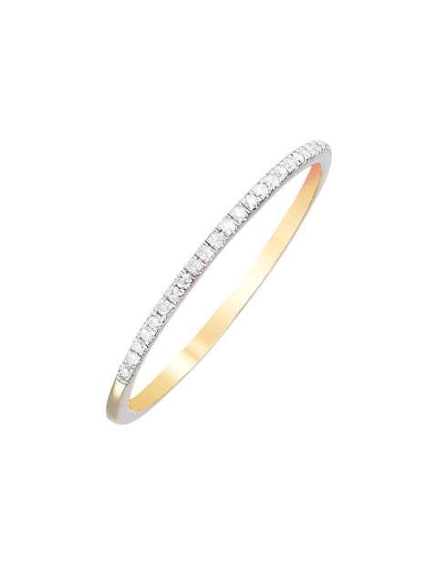 Bague Simply you Diamants 0.08 ct or jaune