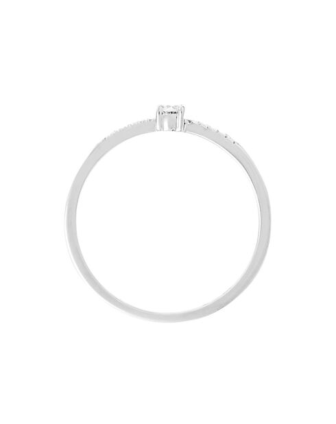 Bague My World Diamants 0.10 ct Or Blanc