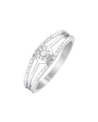 Bague Âmes Enlacées Or Blanc Diamants 0.17 ct