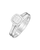 Bague Mon voeu le plus cher Diamants 0.38 ct or blanc