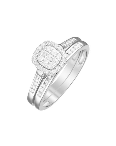 Bague Mon voeu le plus cher Diamants 0.38 ct or blanc