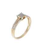 Mon Bonheur Diamonds 0,15 karaat geelgouden ring