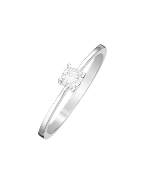 Bague A moi pour toujours Diamants 0.05 ct or blanc