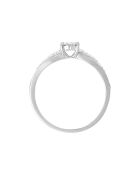 Bague La Promise Diamants 0.16 ct or blanc