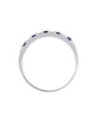 Bague Séoul Diamants 0.11 ct & Saphirs 0.25 ct or blanc