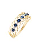 Bague Pianosa Saphir 0.38 ct or jaune