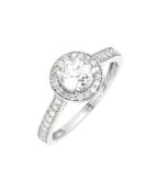 Bague Isis Diamants 0.34 ct & Topaze 0.90 ct or blanc