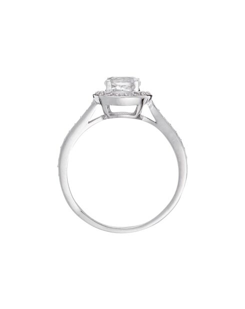 Bague Isis Diamants 0.34 ct & Topaze 0.90 ct or blanc