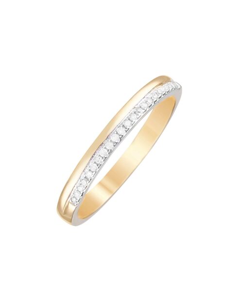Bague Suprême Diamants 0.07 ct or jaune