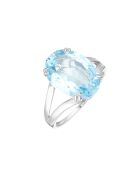 Bague Pattaya Diamants 0.05 ct & Topaze 6.40 cts or blanc