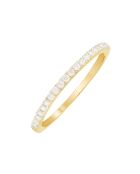 Bague Alliance Délice Diamants 0.16 ct or jaune