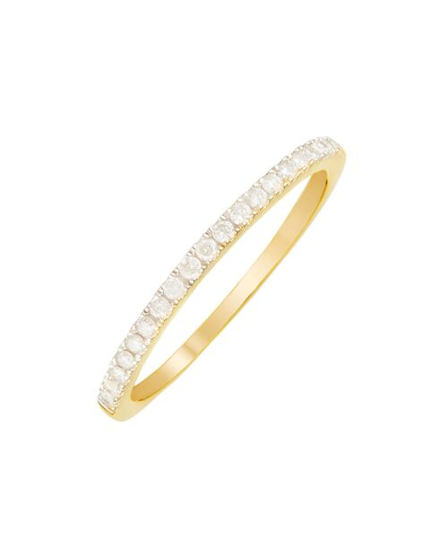 Bague Alliance Délice Diamants 0.16 ct or jaune