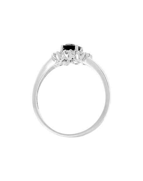 Bague Bahia Diamants 0.21 ct Saphirs 1 ct or blanc