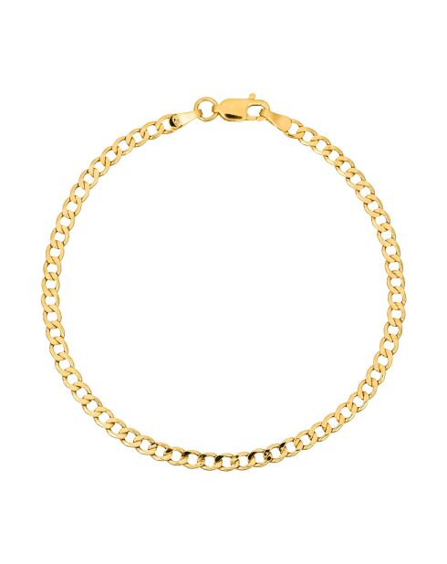 Bracelet Maille creuse or jaune