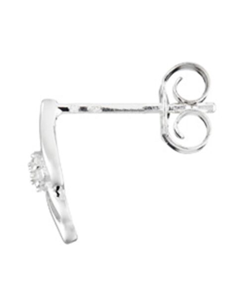 Boucles d'Oreilles Luxultime Or Blanc Diamants 0.05 ct