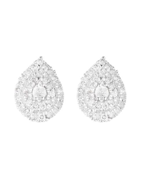 Boucles d'oreilles Maoi Diamants 0.15 ct or blanc