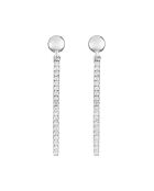 Boucles d'oreilles Pendants Velours Diamants 0.20 ct or blanc