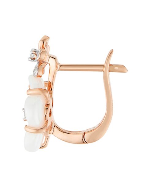 Floraisons Diamonds Ohrringe 0,07 Karat Roségold