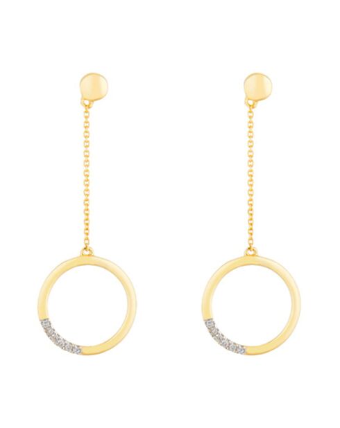 Boucles d'Oreilles Alexa Diamants 0.04 ct or jaune