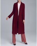 Cappotto lungo bordeaux