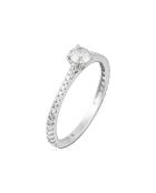 Bague Solitaire Royal Diamant 0.3 ct or blanc