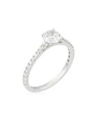 Bague Solitaire Royal Diamant 0.5 ct or blanc