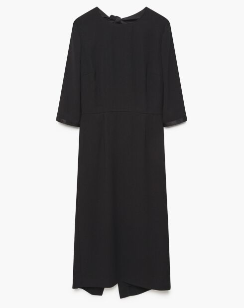 Robe Wood dos échancré noire