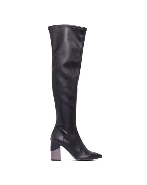 Bottes Eline noires - Talon 8 cm