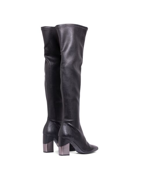 Bottes Eline noires - Talon 8 cm