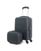 Kabinenkoffer 4 Einzelräder & Vanity Francette-H 50/30cm schwarz