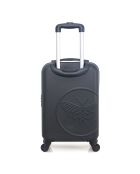 Kabinenkoffer 4 Einzelräder & Vanity Francette-H 50/30cm schwarz