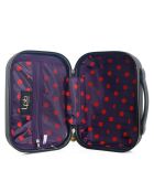 Kabinenkoffer 4 Einzelräder & Vanity Francette-H 50/30cm schwarz