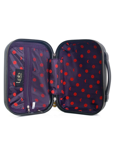 Kabinenkoffer 4 Einzelräder & Vanity Francette-H 50/30cm schwarz