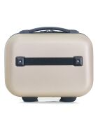 Handkoffer met 4 enkele wielen & Vanity Francette-H 50/30cm beige