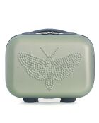 Handkoffer met 4 enkele wielen & Vanity Francette-H 50/30 cm khaki