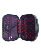 Handkoffer met 4 enkele wielen & Vanity Francette-H 50/30 cm khaki