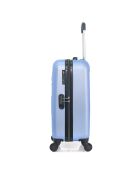 Cabinekoffer 4 enkele wielen & Vanity Francette-H 50/30cm blauw