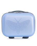 Cabinekoffer 4 enkele wielen & Vanity Francette-H 50/30cm blauw