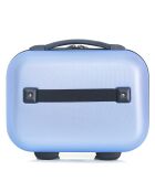 Cabinekoffer 4 enkele wielen & Vanity Francette-H 50/30cm blauw