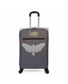 Valise Long Séjour 4 roues doubles Clara 78 cm grise