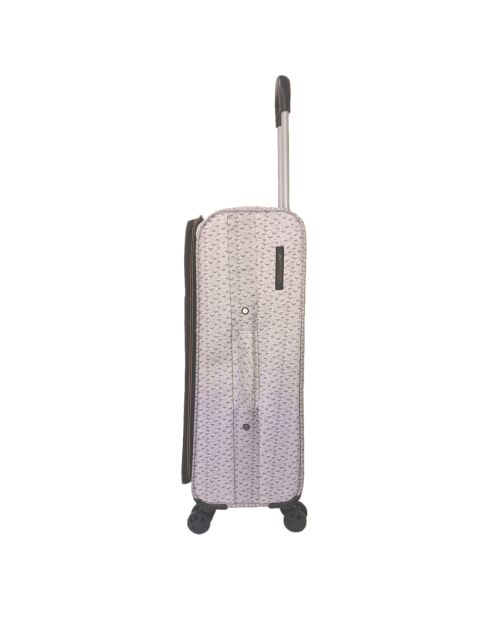 Valise Long Séjour 4 roues doubles Clara 78 cm grise