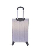 Valise Long Séjour 4 roues doubles Clara 78 cm grise