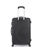 Norine-A 70 cm schwarzer Langstreckenkoffer mit 4 Rädern