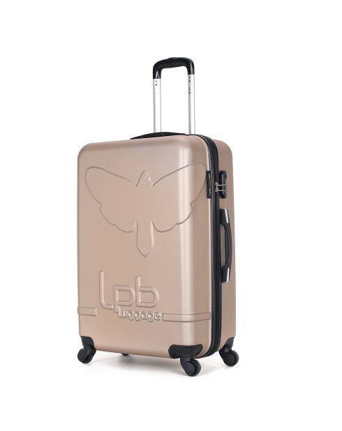 Norine-A medium stay koffer met 4 enkele wielen 60 cm beige