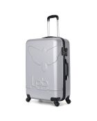 Valise Moyen Séjour 4 roues simples Norine-A 60 cm grise