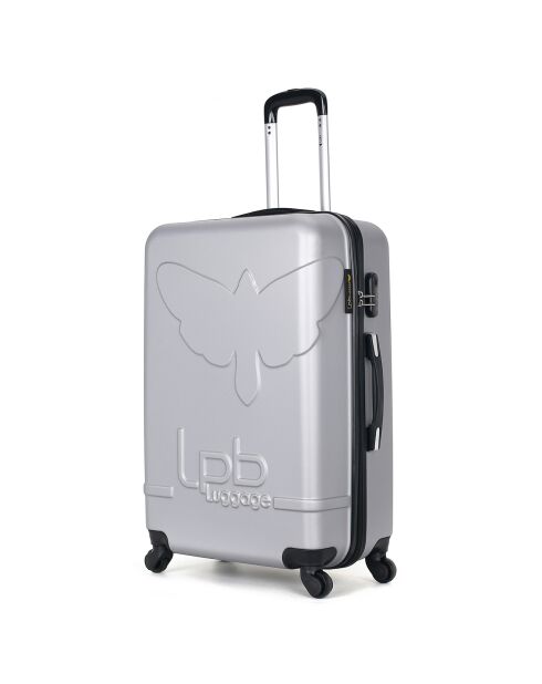 Valise Moyen Séjour 4 roues simples Norine-A 60 cm grise
