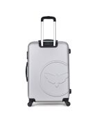 Valise Moyen Séjour 4 roues simples Norine-A 60 cm grise