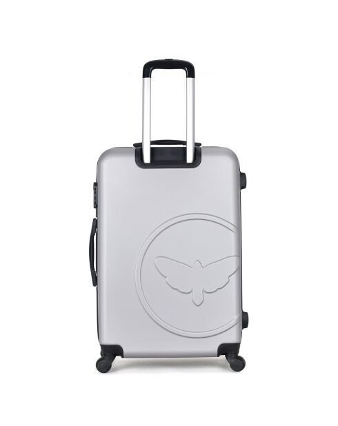 Valise Moyen Séjour 4 roues simples Norine-A 60 cm grise